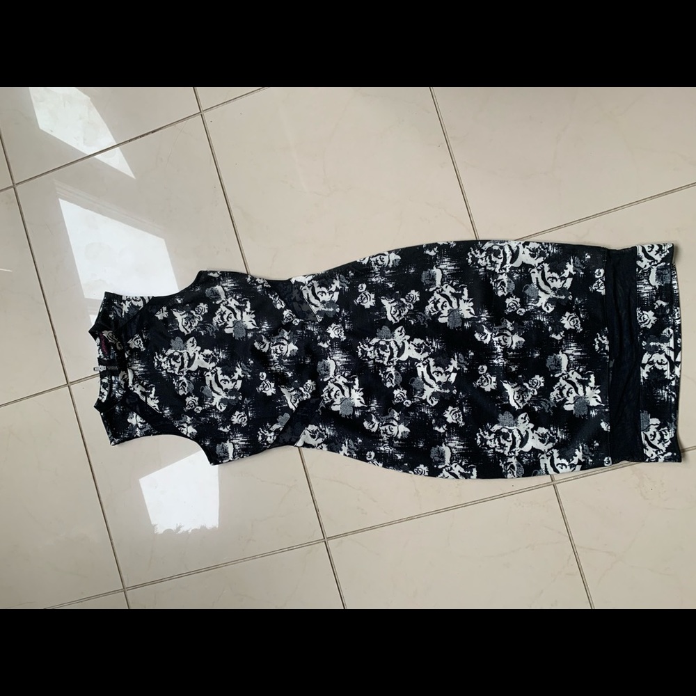 Material Girl Floral Bodycon Dress